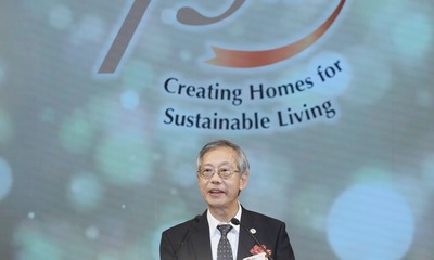 房协主席陈家乐于酒会上表示房协会继续肩负社会使命，创新求进，为市民创建宜居，建设永续共融家园。